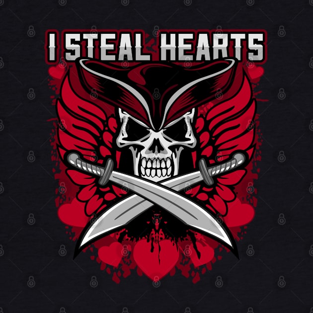 I Steal Hearts Valentines Day Pirate by RadStar